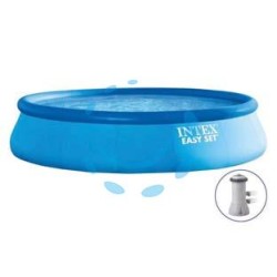 PISCINA "EASY SET" TONDA AUTOPORTANTE CM.457X84H. - capacità lt.9792 - peso kg.22,5 (28158)
