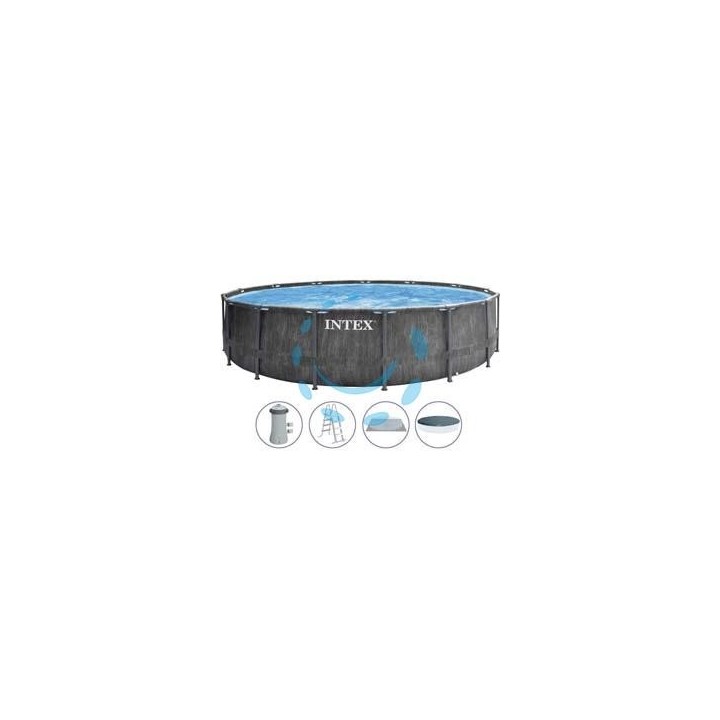 PISCINA "PRISMA FRAME GW" TONDA TELAIO PORTANTE CM.457X122H. - capacità lt.16805 - peso kg.73,1 (26742)