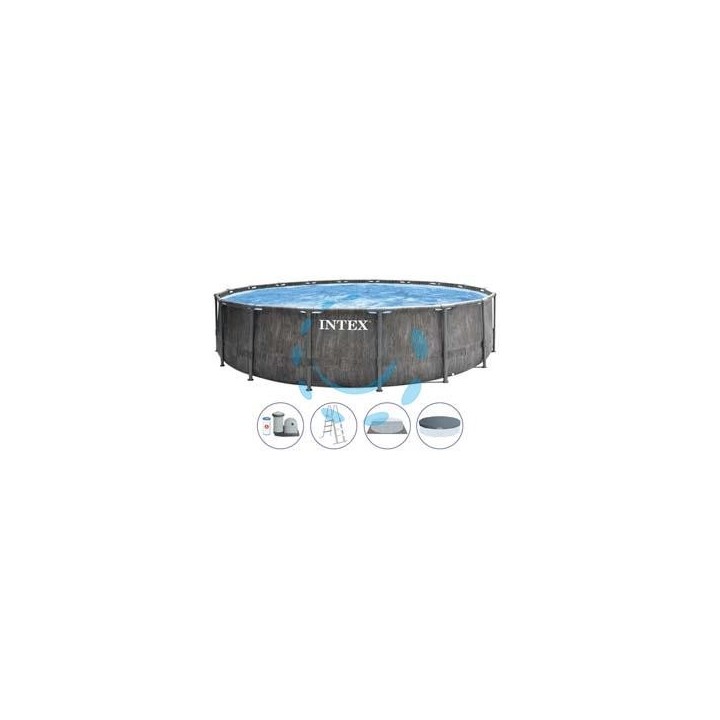 PISCINA "PRISMA FRAME GW" TONDA TELAIO PORTANTE CM.549X122H. - capacità lt.24311 - peso kg.99,7 (26744)