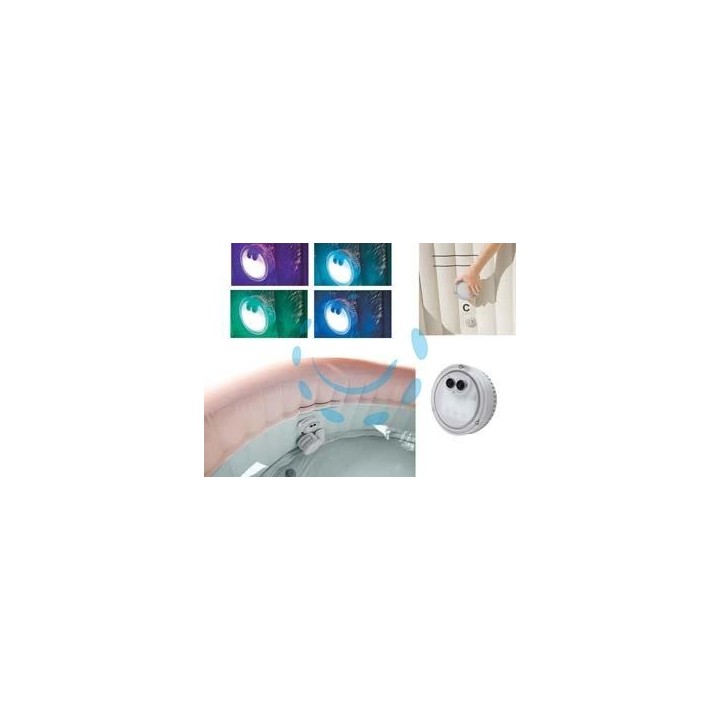 LUCE A LED MULTICOLOR PER BUBBLE SPA - peso kg.0,43 (28503)