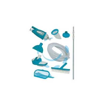 KIT MANTENIMENTO E PULIZIA "DELUXE" PER PISCINE - peso kg.3,7 (28003)
