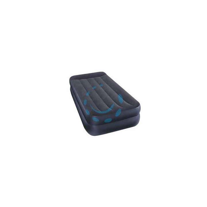 MATERASSO GONFIABILE "PILLOW REST TWIN" SINGOLO CON POMPA INCORPORATA - cm.191x99x42h. - peso kg.5,10 (64122)
