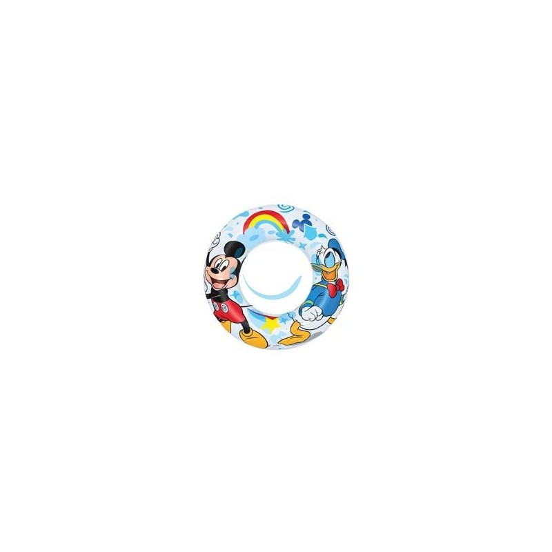SALVAGENTE GONFIABILE "MICKEY E GLI AMICI DEL RALLY" 3-6 ANNI - ø cm.56 - (art.91004)
