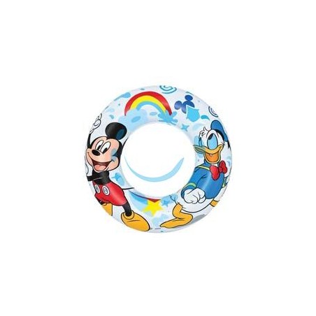 SALVAGENTE GONFIABILE "MICKEY E GLI AMICI DEL RALLY" 3-6 ANNI - ø cm.56 - (art.91004)