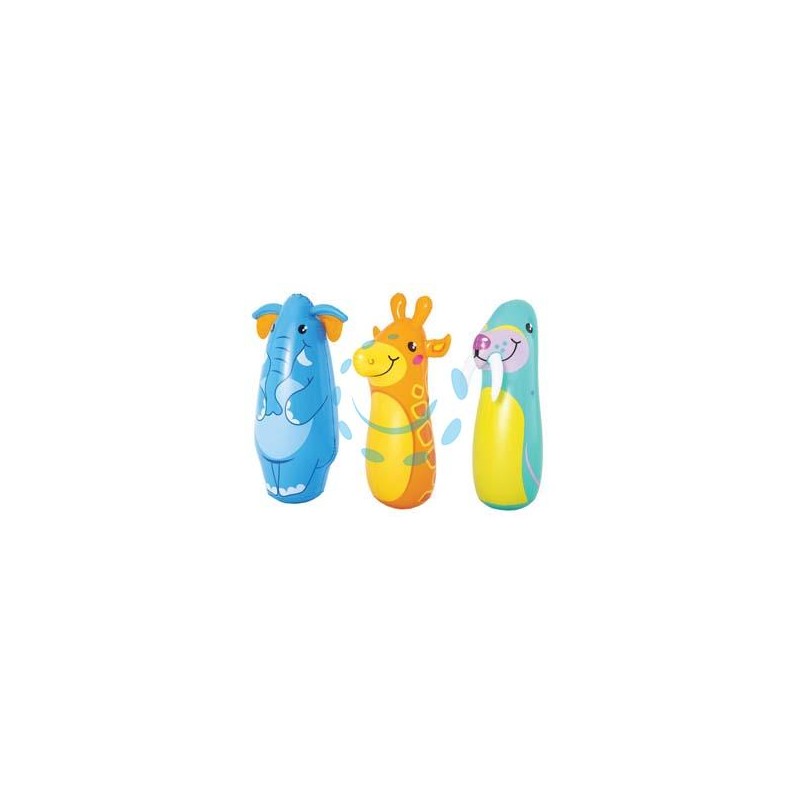 SEMPREIMPIEDI GONFIABILI "PUNCHING BALL SAFARI" + 3 ANNI - cm.89h. - peso Kg.0.280 (art.52152)