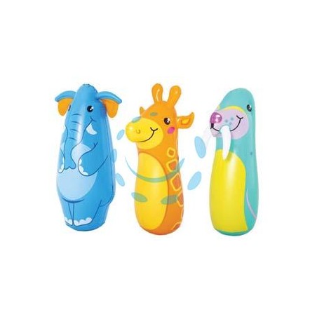 SEMPREIMPIEDI GONFIABILI "PUNCHING BALL SAFARI" + 3 ANNI - cm.89h. - peso Kg.0.280 (art.52152)