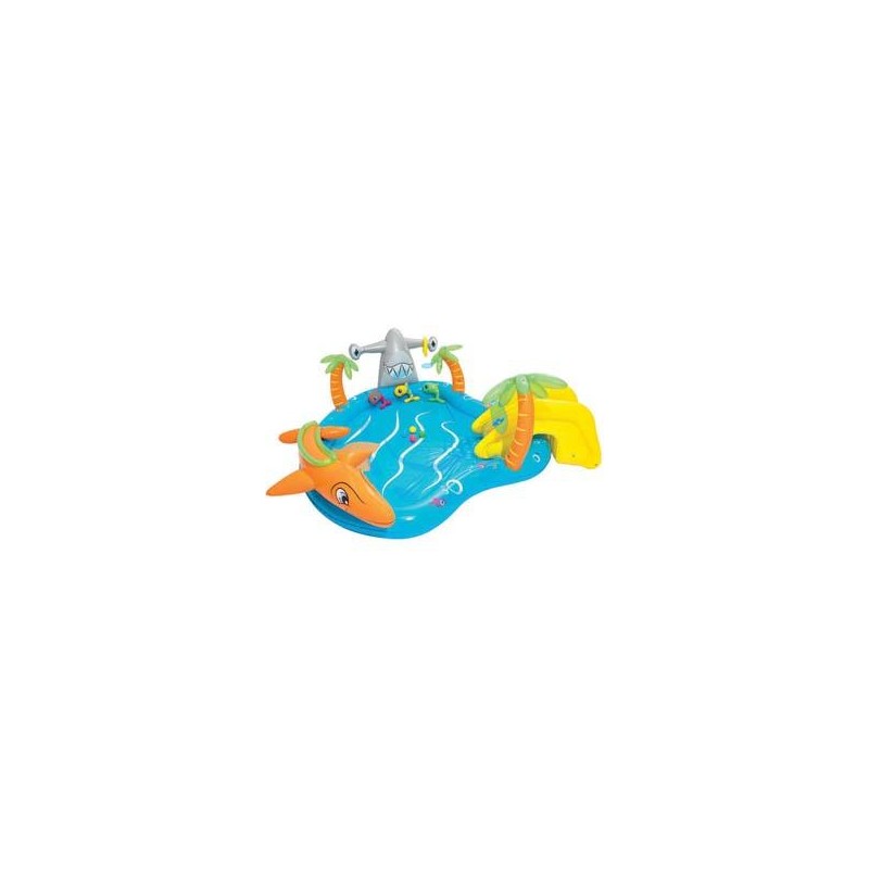 PISCINA CON GIOCHI GONFIABILE "SEA LIFE" +2 ANNI - cm.280x257x87 - peso Kg.5,900 (art.53067)