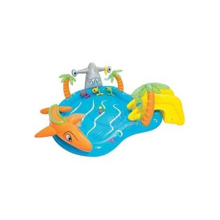 PISCINA CON GIOCHI GONFIABILE "SEA LIFE" +2 ANNI - cm.280x257x87 - peso Kg.5,900 (art.53067)