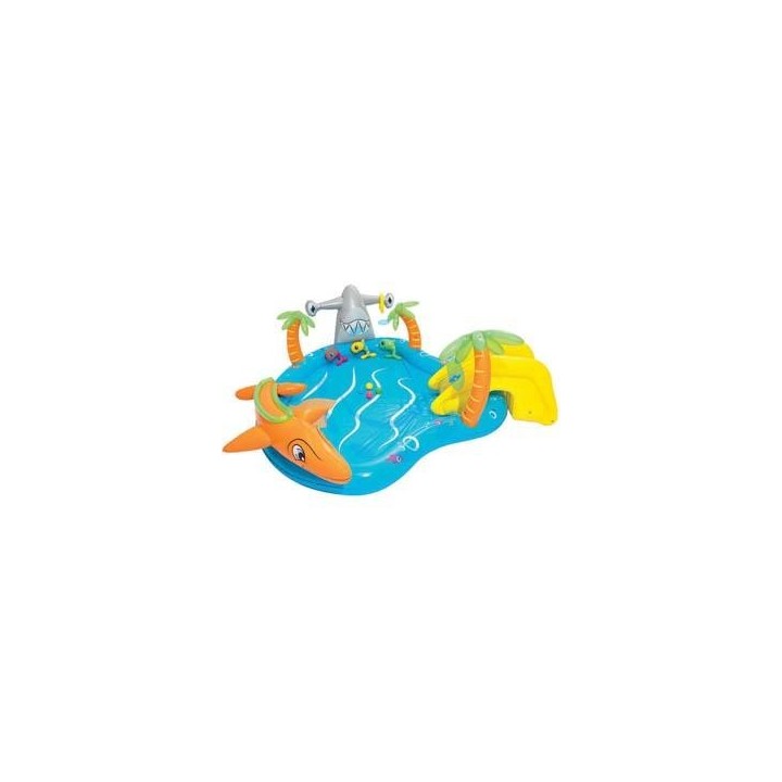 PISCINA CON GIOCHI GONFIABILE "SEA LIFE" +2 ANNI - cm.280x257x87 - peso Kg.5,900 (art.53067)