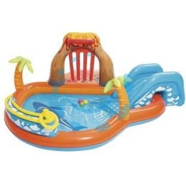 PISCINA CON GIOCHI GONFIABILE "LAVA LAGOON" +2 ANNI - cm.265x265x104 - peso Kg.5,900 (art.53069)