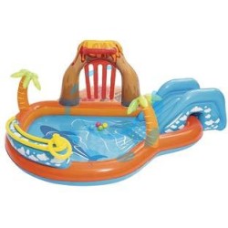PISCINA CON GIOCHI GONFIABILE "LAVA LAGOON" +2 ANNI - cm.265x265x104 - peso Kg.5,900 (art.53069)