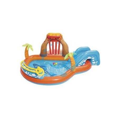 PISCINA CON GIOCHI GONFIABILE "LAVA LAGOON" +2 ANNI - cm.265x265x104 - peso Kg.5,900 (art.53069)