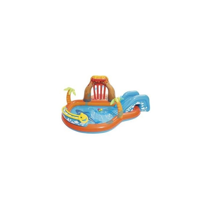 PISCINA CON GIOCHI GONFIABILE "LAVA LAGOON" +2 ANNI - cm.265x265x104 - peso Kg.5,900 (art.53069)