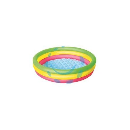 PISCINA GONFIABILE "SUMMER" 3 ANELLI COLOR MEDIA +2 ANNI - ø cm.102x25h. - lt 62 - Kg.0,980 (art.51104)