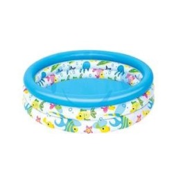 PISCINA GONFIABILE "KIDS POOL" 3 ANELLI +2 ANNI - cm.102x25 peso Kg.0,650 (art.51008)