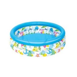 PISCINA GONFIABILE "KIDS POOL" 3 ANELLI +2 ANNI - cm.102x25 peso Kg.0,650 (art.51008)