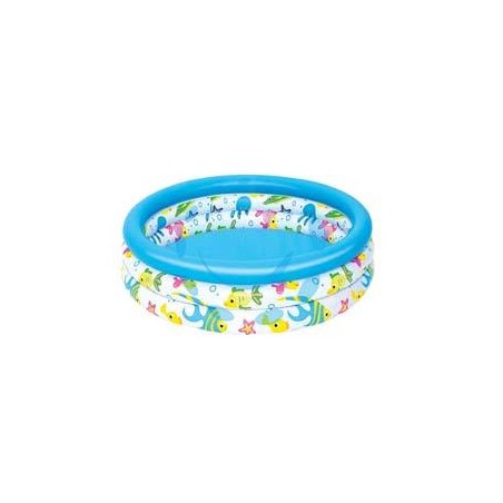 PISCINA GONFIABILE "KIDS POOL" 3 ANELLI +2 ANNI - cm.102x25 peso Kg.0,650 (art.51008)