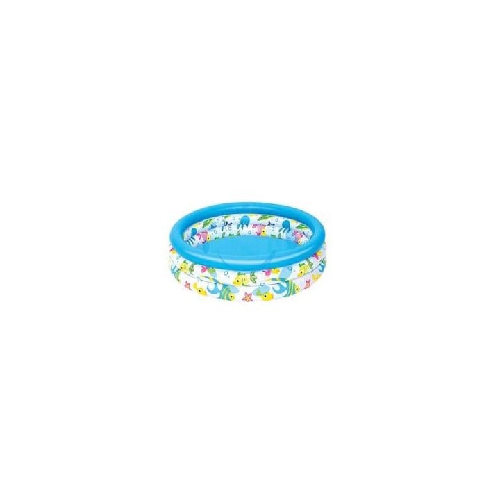 PISCINA GONFIABILE "KIDS POOL" 3 ANELLI +2 ANNI - cm.102x25 peso Kg.0,650 (art.51008)