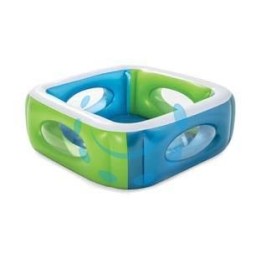 PISCINA GONFIABILE "WINDOW MULTI COLOR" GONFIABILE QUADRATA +6 ANNI - cm.168x168x56h. - peso kg.13 (art.51132)