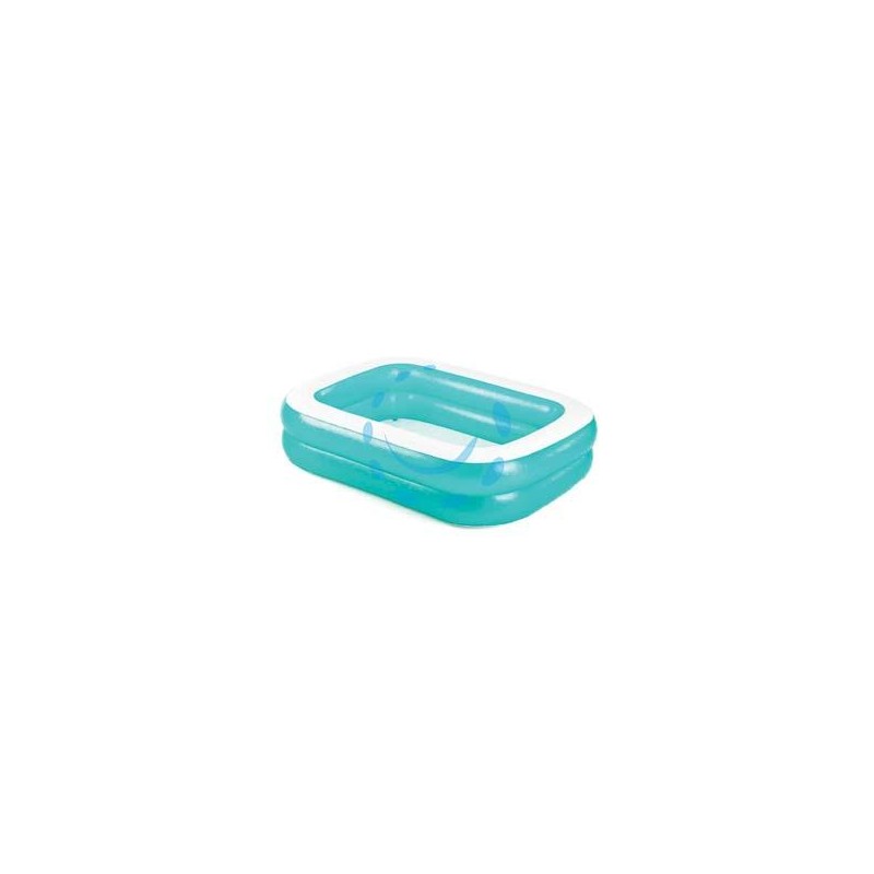PISCINA GONFIABILE "FAMILY" RETTANGOLARE 2 ANELLI +6 ANNI - cm.200x146x48h - peso Kg.3,300 (art.54005)