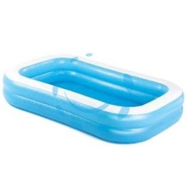  PISCINA GONFIABILE "FAMILY" RETTANGOLARE 2 ANELLI +6 ANNI - cm.262x175x51h. - peso Kg.4,8 (art.54006)