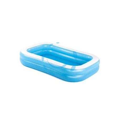  PISCINA GONFIABILE "FAMILY" RETTANGOLARE 2 ANELLI +6 ANNI - cm.262x175x51h. - peso Kg.4,8 (art.54006)