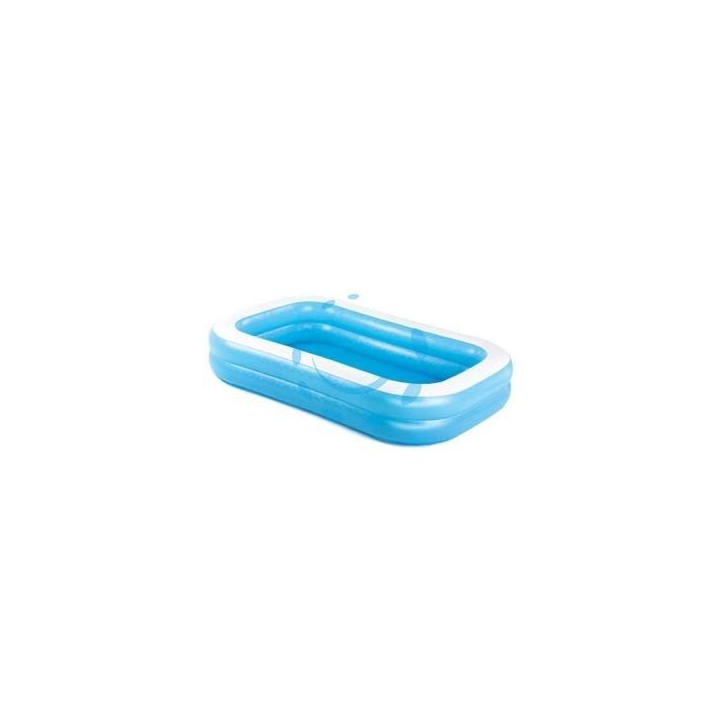  PISCINA GONFIABILE "FAMILY" RETTANGOLARE 2 ANELLI +6 ANNI - cm.262x175x51h. - peso Kg.4,8 (art.54006)