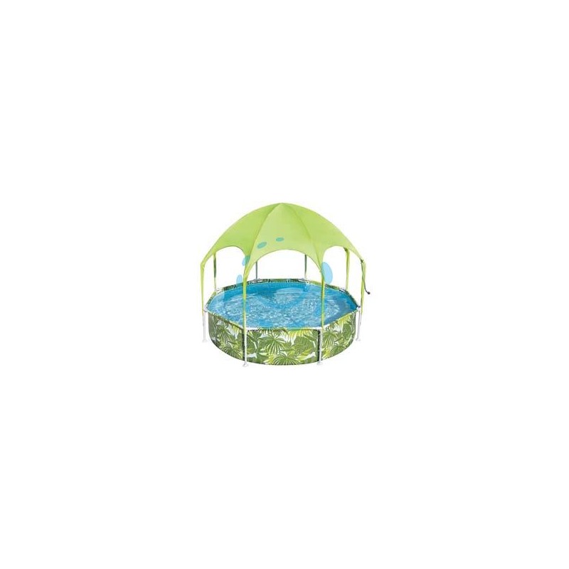 PISCINA "SPLASH-IN-SHADE" COPERTA CON PIOGGIA CM.244x51H. - kg.13,4 - lt.1.688 (art.56432)
