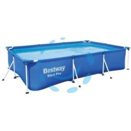 PISCINA STEEL PRO RETTANG. TELAIO PORT. CM.300X201X66H. S/POMPA FILTRO