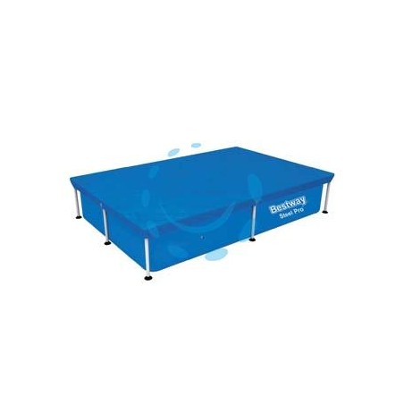 TELO DI COPERTURA PER PISCINE RETTANGOLARI FRAME - per piscine cm.221x150 (art.58103)