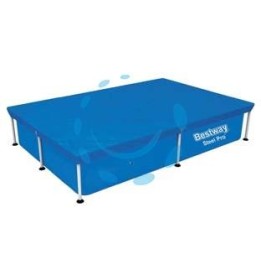 TELO DI COPERTURA PER PISCINE RETTANGOLARI FRAME - per piscine cm.300x201 (art.58106)