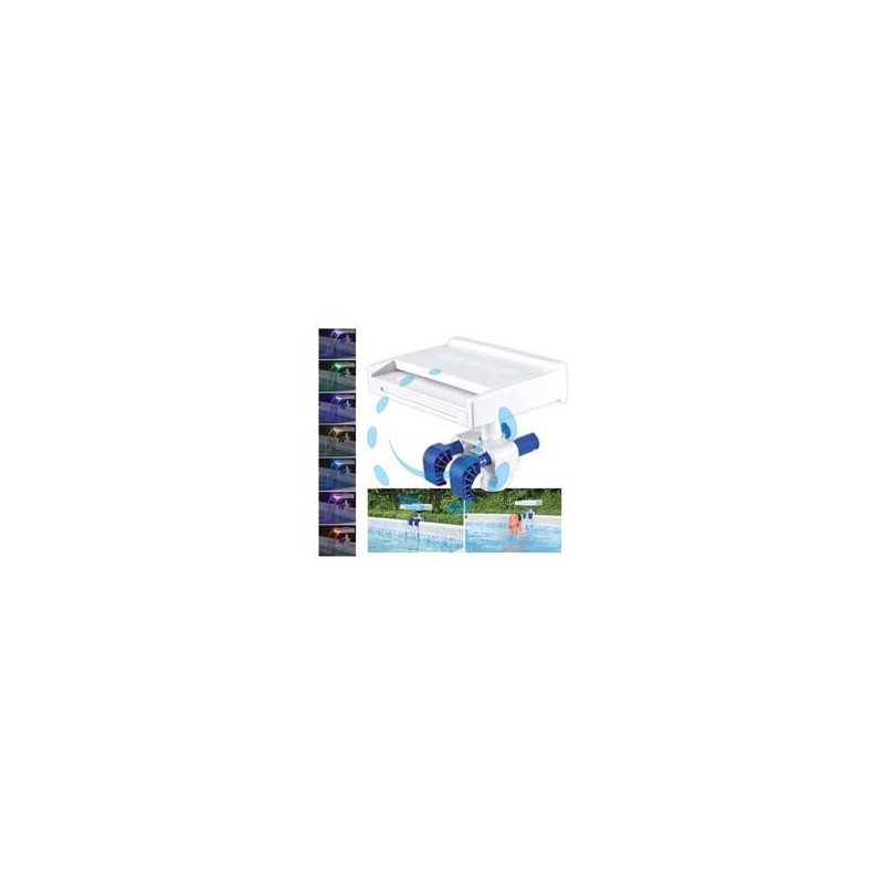 CASCATA LED MULTICOLPR "FLOWCLEAR" RILASSANTE - cm.34x24x32 - (art.58619)