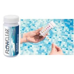 TESTER CLORO PER PISCINE E SPA STRISCE 3 IN 1 - 50 strisce in flacone (art.58142)