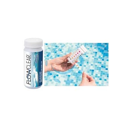 TESTER CLORO PER PISCINE E SPA STRISCE 3 IN 1 - 50 strisce in flacone (art.58142)