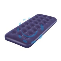 MATERASSO GONFIABILE FLOCCATO SINGOLO - cm.185x76x22h. - peso Kg.2 (art.67000)