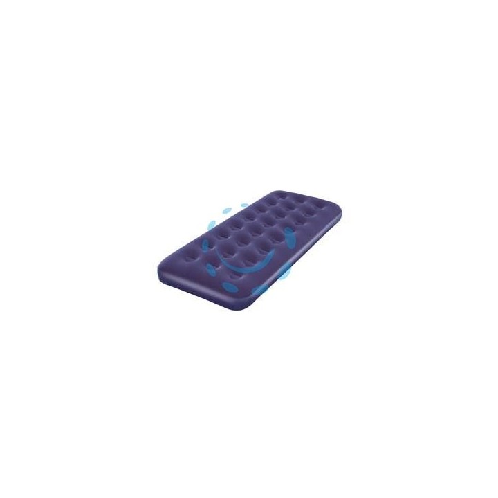MATERASSO GONFIABILE FLOCCATO SINGOLO - cm.185x76x22h. - peso Kg.2 (art.67000)