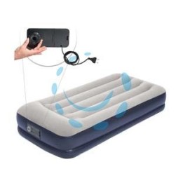 MATERASSO GONF. AIRBED TRITECH GRIGIO SINGOLO POMPA EL. INTEGRATA - cm.191x97x36 - kg. 5,100 (art.671BT)
