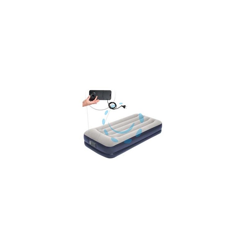 MATERASSO GONF. AIRBED TRITECH GRIGIO SINGOLO POMPA EL. INTEGRATA - cm.191x97x36 - kg. 5,100 (art.671BT)