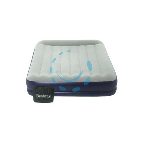 MATERASSO GONF. AIRBED TRITECH QUEEN GRIGIO MATRIM. POMPA EL. INTEGR. - cm.203x152x36 - kg. 7,300 (art.671BU)