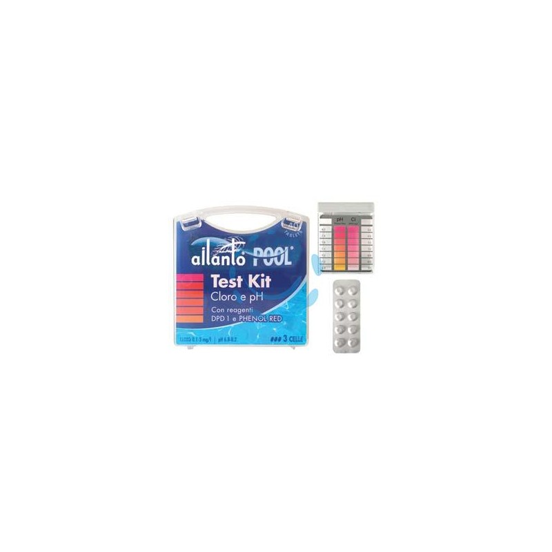 KIT TESTER CLORO E PH CON REAGENTI IN PASTIGLIE 10X4 TABLETS 