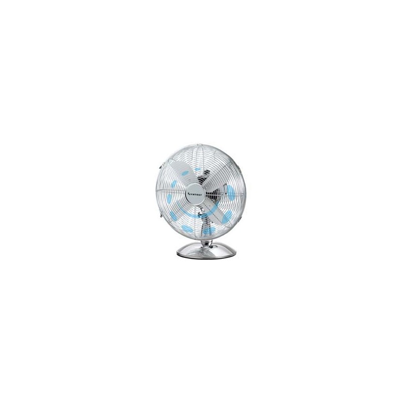  VENTILATORE DA TAVOLO IN ACCIAIO CROMATO CM.40 - cm.40x30X52h.