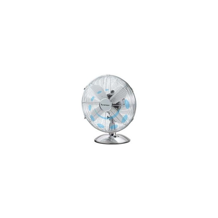  VENTILATORE DA TAVOLO IN ACCIAIO CROMATO CM.40 - cm.40x30X52h.