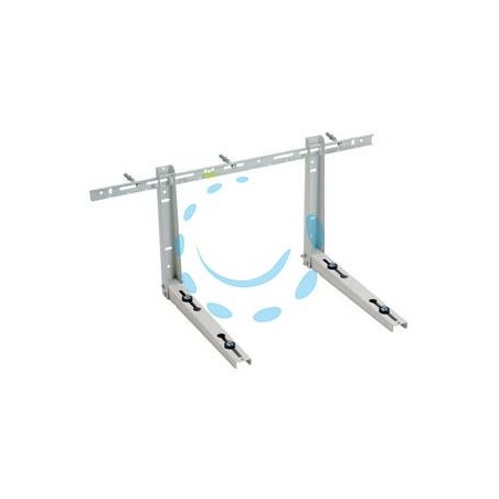 STAFFA PER CLIMATIZZATORI PORTATA KG.80 - cm.45x38x80 - portata kg.80