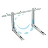 STAFFA PER CLIMATIZZATORI PORTATA KG.80 - cm.45x38x80 - portata kg.80