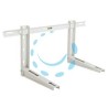 MENSOLA DOPPIA CON TRAVERSA KLIMA KLIK 420 PER CLIMATIZZATORI - cm.78x42x40h.