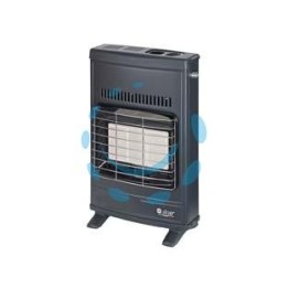 STUFA INFRAROSSI A GAS METANO VENTILATA 4200W GRIGIA - misure cm.42,5x15x64h. peso kg.7,6 - ECO42T