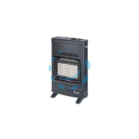 STUFA INFRAROSSI A GAS METANO VENTILATA 4200W GRIGIA - misure cm.42,5x15x64h. peso kg.7,6 - ECO42T