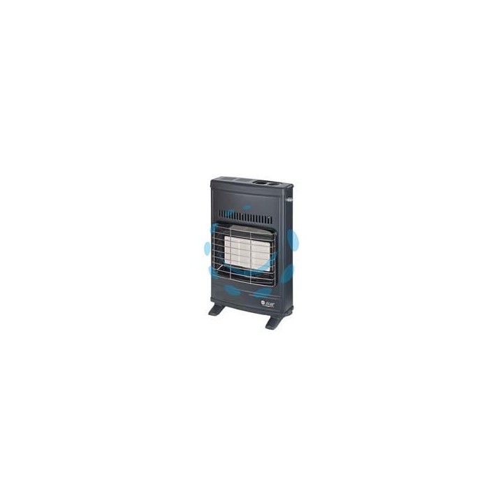 STUFA INFRAROSSI A GAS METANO VENTILATA 4200W GRIGIA - misure cm.42,5x15x64h. peso kg.7,6 - ECO42T
