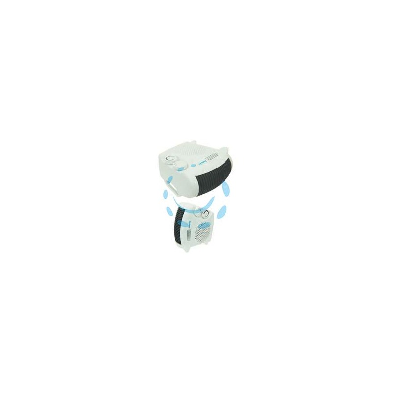 TERMOVENTILATORE CON TERMOSTATO DUE POSIZIONI 2000W - cm.26x13x27h.