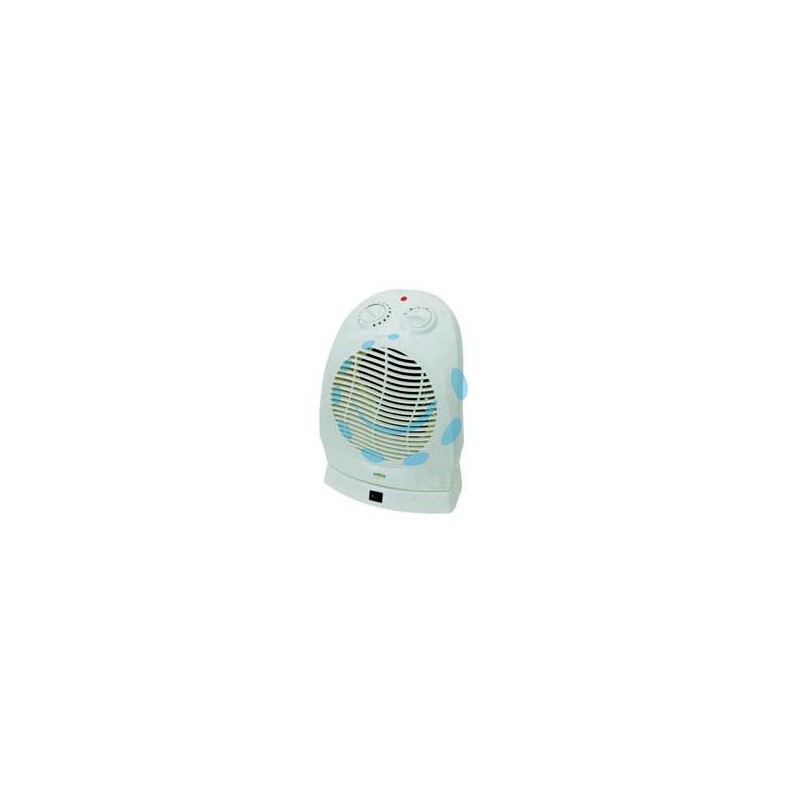 TERMOVENTILATORE RUOTANTE CON TERMOSTATO 2000W - cm.24x21x31h.